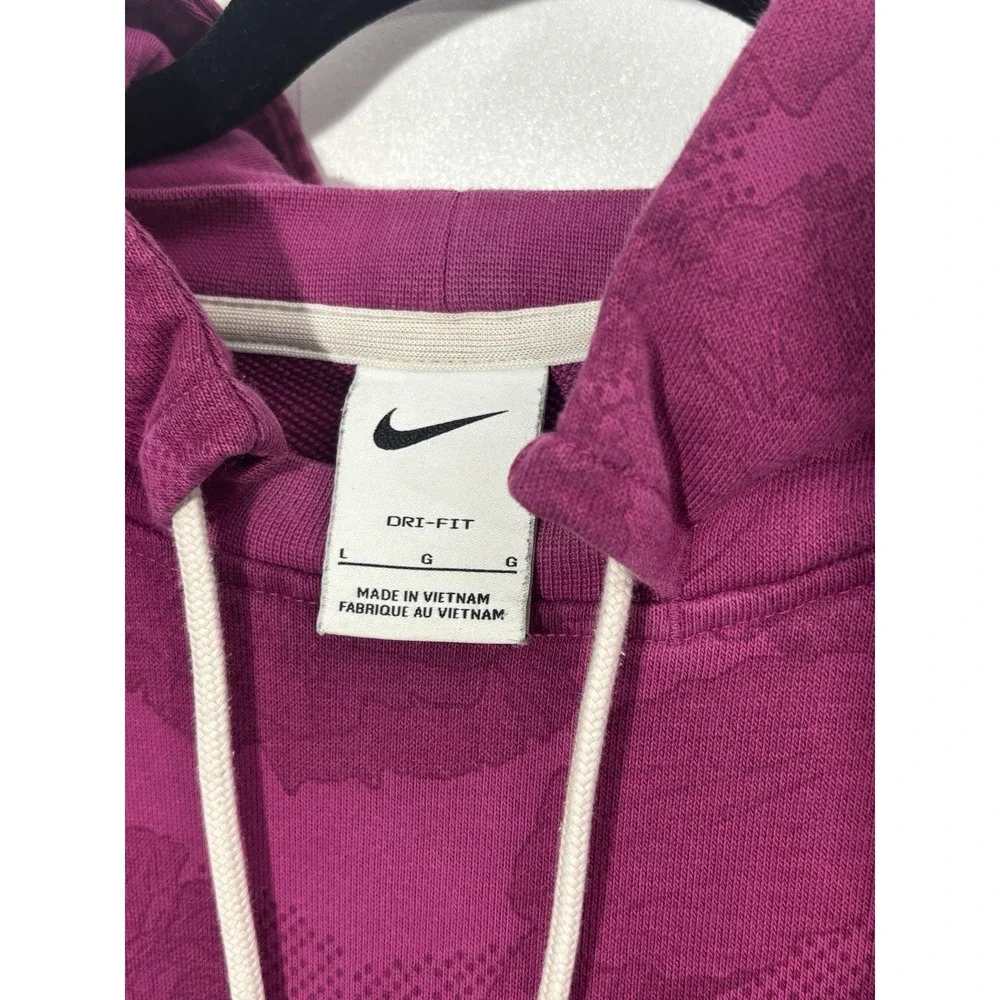 Mens L Nike Standard Issue Basketball Pullover Hoodie‎ Sweatshirt Pink Y2K 0388